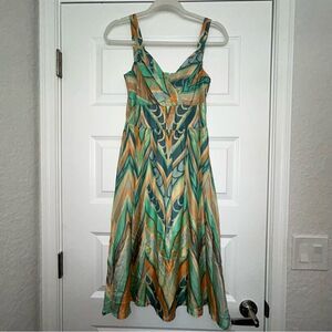 Anthropologie Lil Sleeveless Silk Midi Sundress Dress